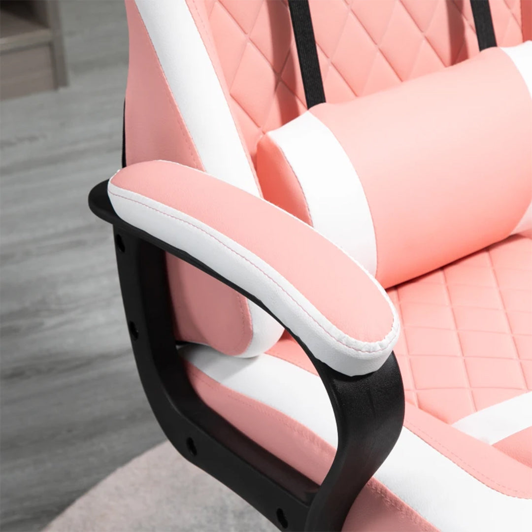 Ergonomic Pink Gaming Chair | Homely Heven