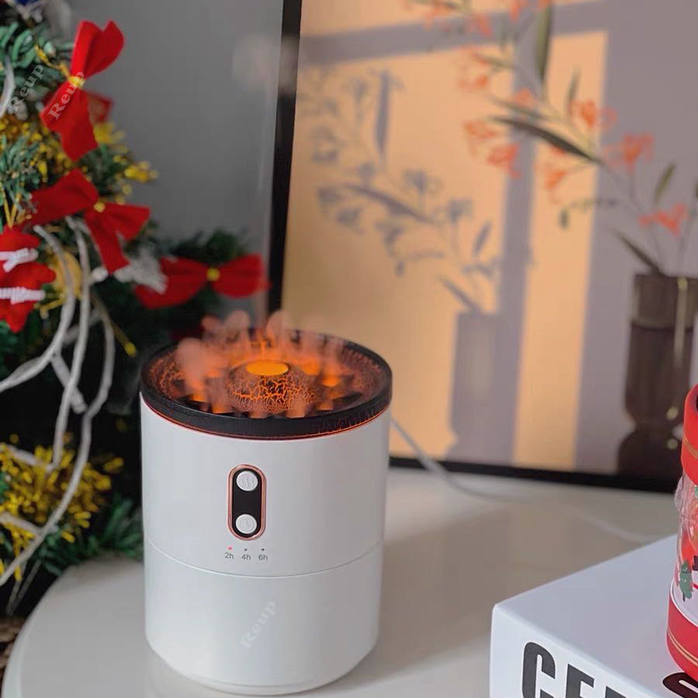 Volcanic Flame Aroma Diffuser Humidifier Night Lamp | USB Portable Jellyfish Humidifier