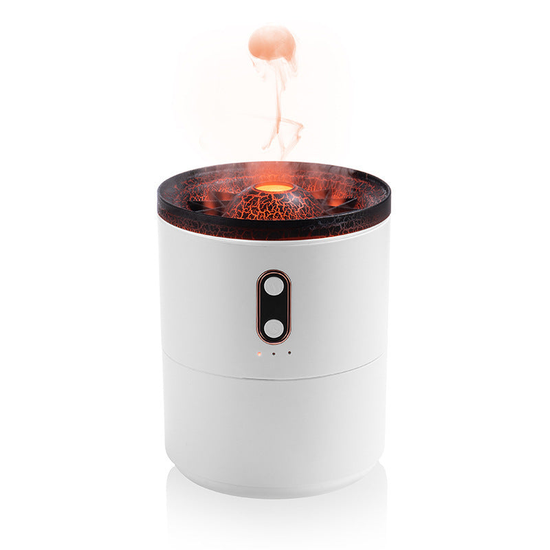 Volcanic Flame Aroma Diffuser Humidifier Night Lamp | USB Portable Jellyfish Humidifier