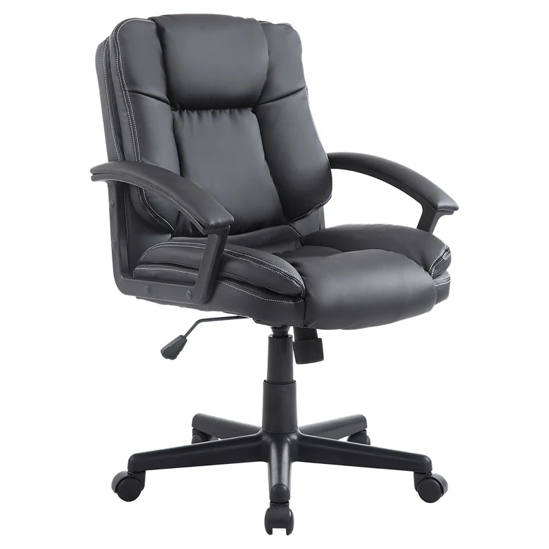 Homely Heven PU Leather Executive Office Chair Black