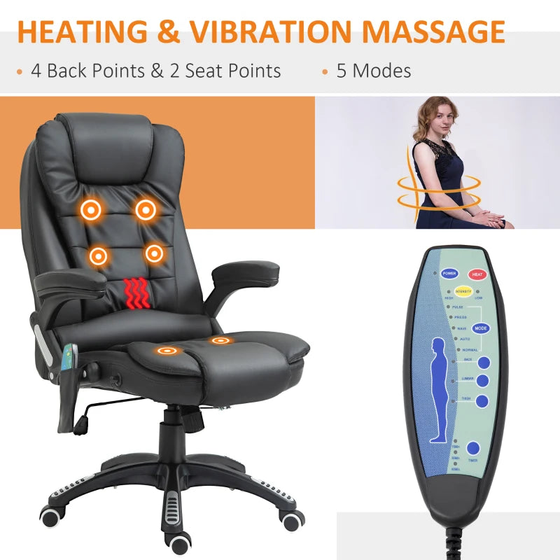 Homely Heven Executive Office Chair with Massage and Heat