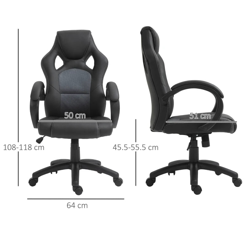 Gaming Chair | Swivel & Height Adjustable For Office & Computer Use