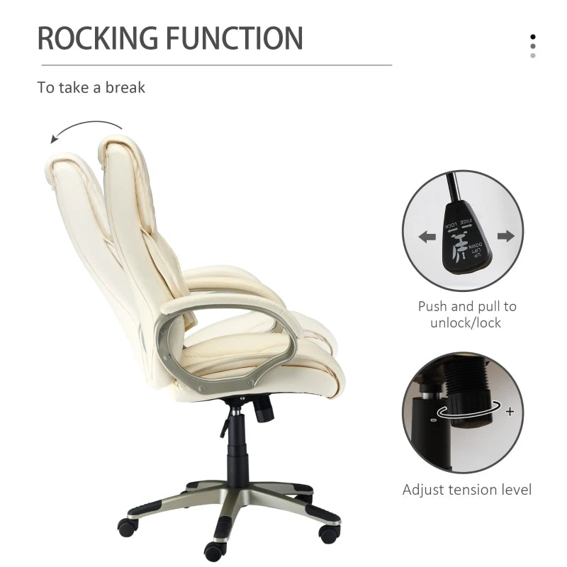 High Back Leather Office Chairs | Height Adjustable