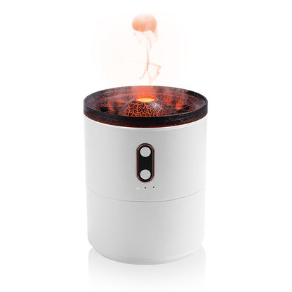 Volcanic Flame Aroma Diffuser Humidifier Night Lamp | USB Portable Jellyfish Humidifier