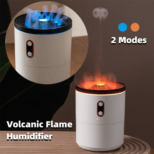 Volcanic Flame Aroma Diffuser Humidifier Night Lamp | USB Portable Jellyfish Humidifier