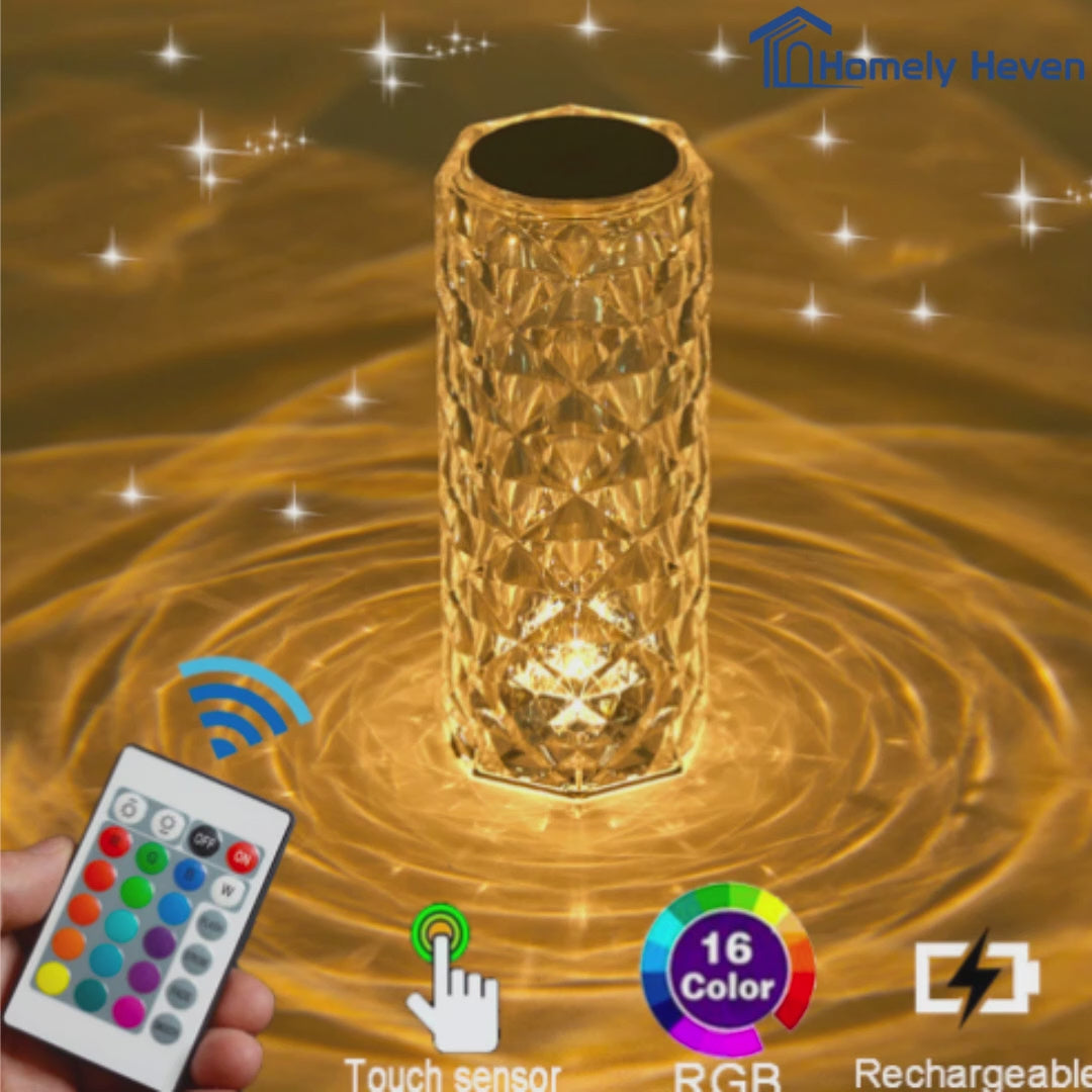 Crystal Table Lamp | Touch-Control