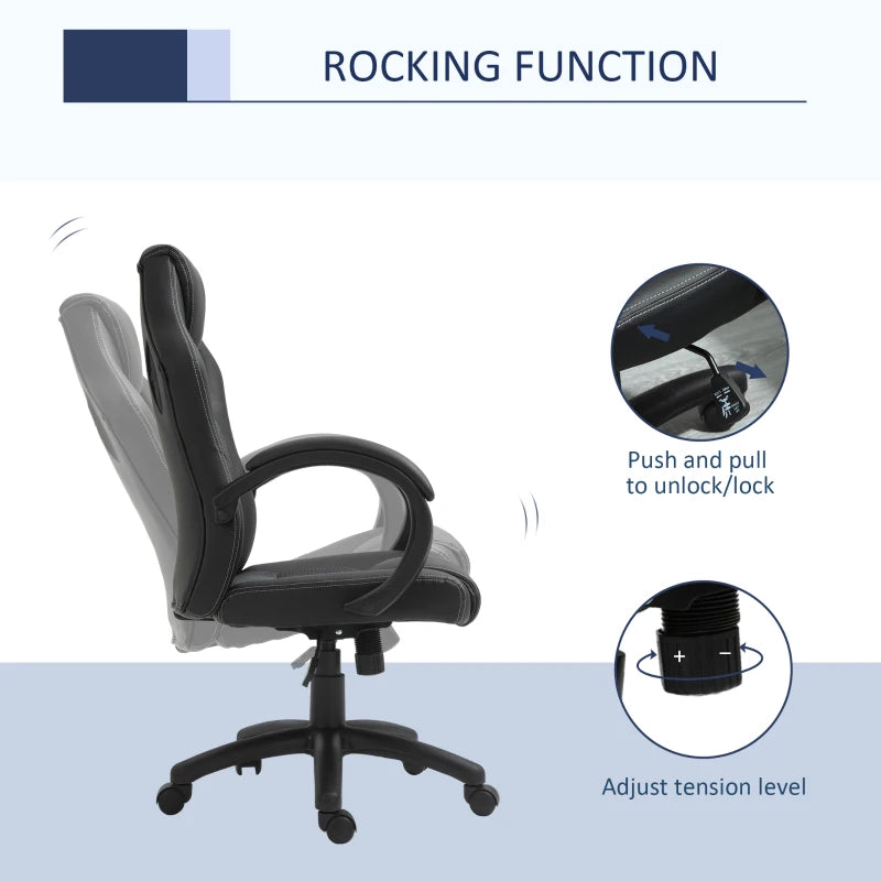 Gaming Chair | Swivel & Height Adjustable For Office & Computer Use